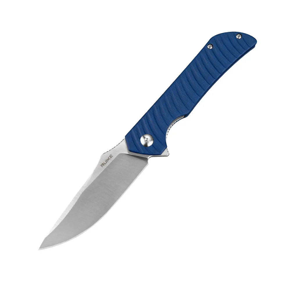 Ніж складаний Ruike Sandvik 14C28N 92 мм Синій