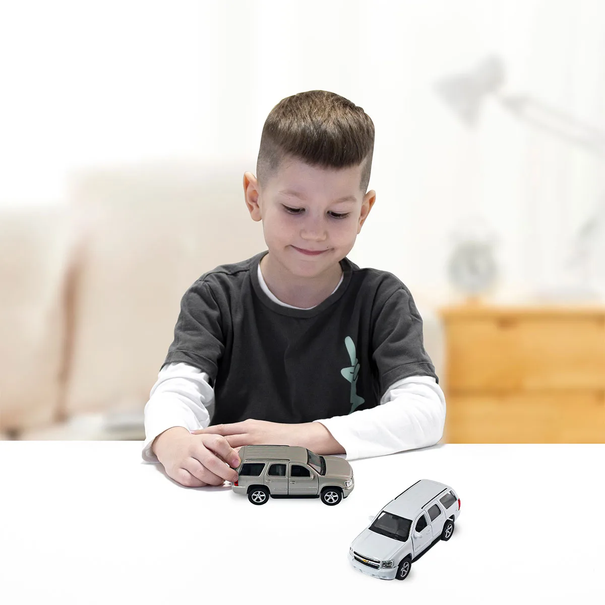 Автомодель TechnoDrive метал 11,5х5х4,5 см біла сірого кольору