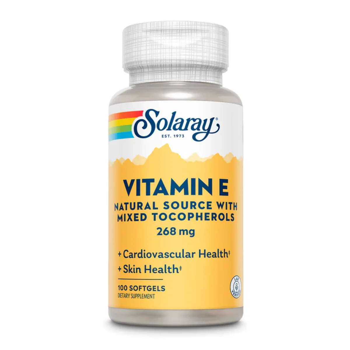 Вітамін Е Solaray d-Alpha Tocopherol 268 мг 50 м'яких капсул