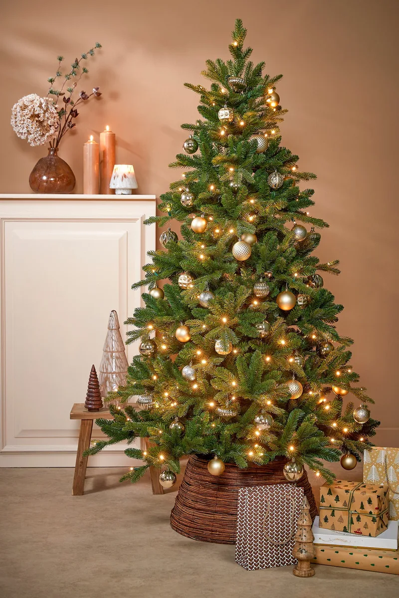 Ялинкові кулі Mica Decorations пластикові 60 шт Ø 7,6 см шампанське