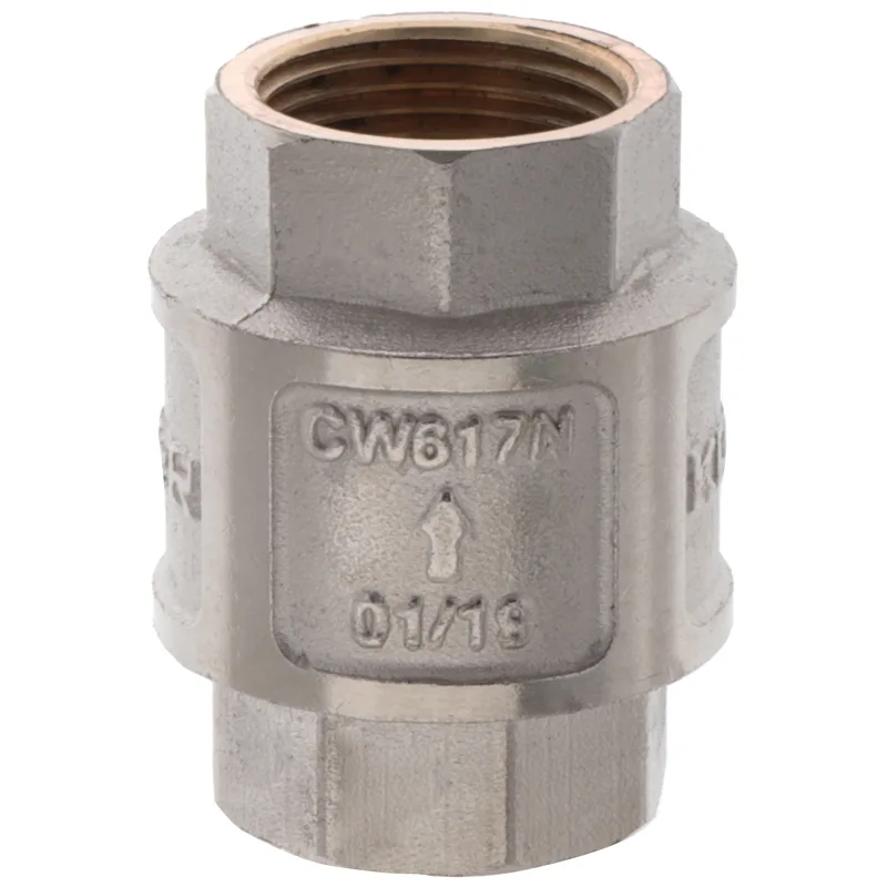 Обратный клапан KR.172.N 3/4" латунь никелированная сталь