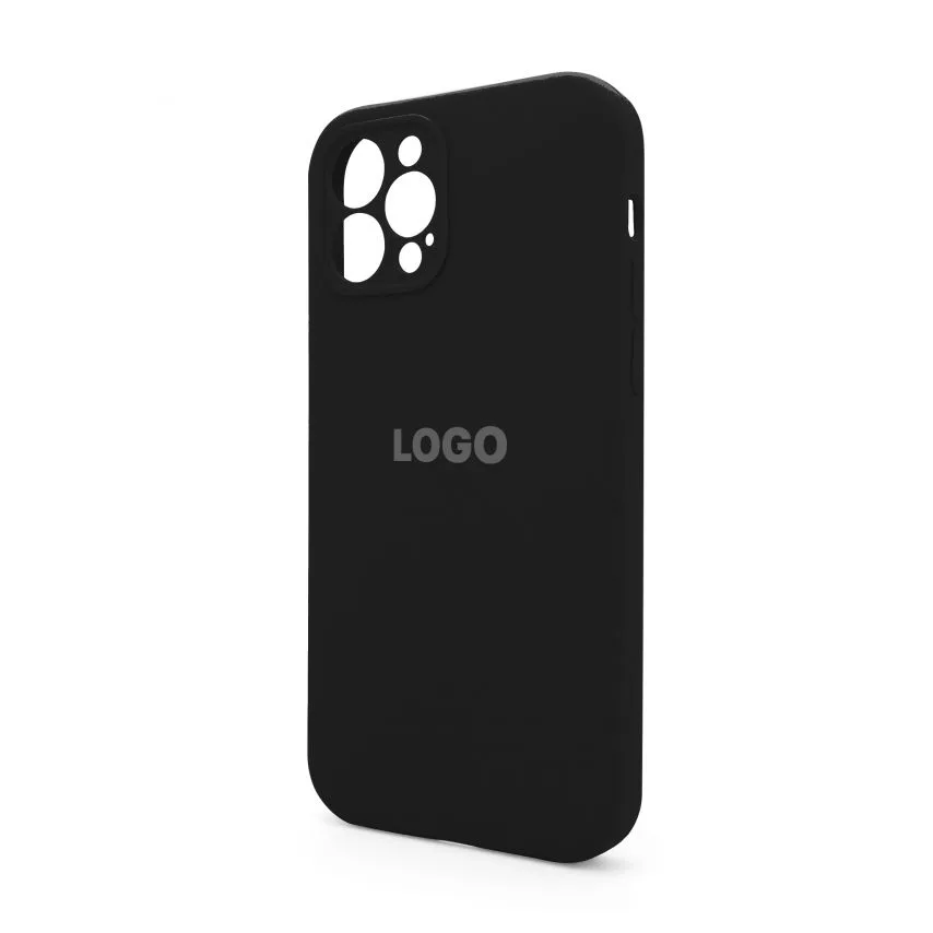 Чохол Silicone Case для смартфона Apple чорний силікон закритий низ