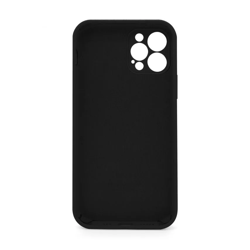 Чохол Silicone Case для смартфона Apple чорний силікон закритий низ