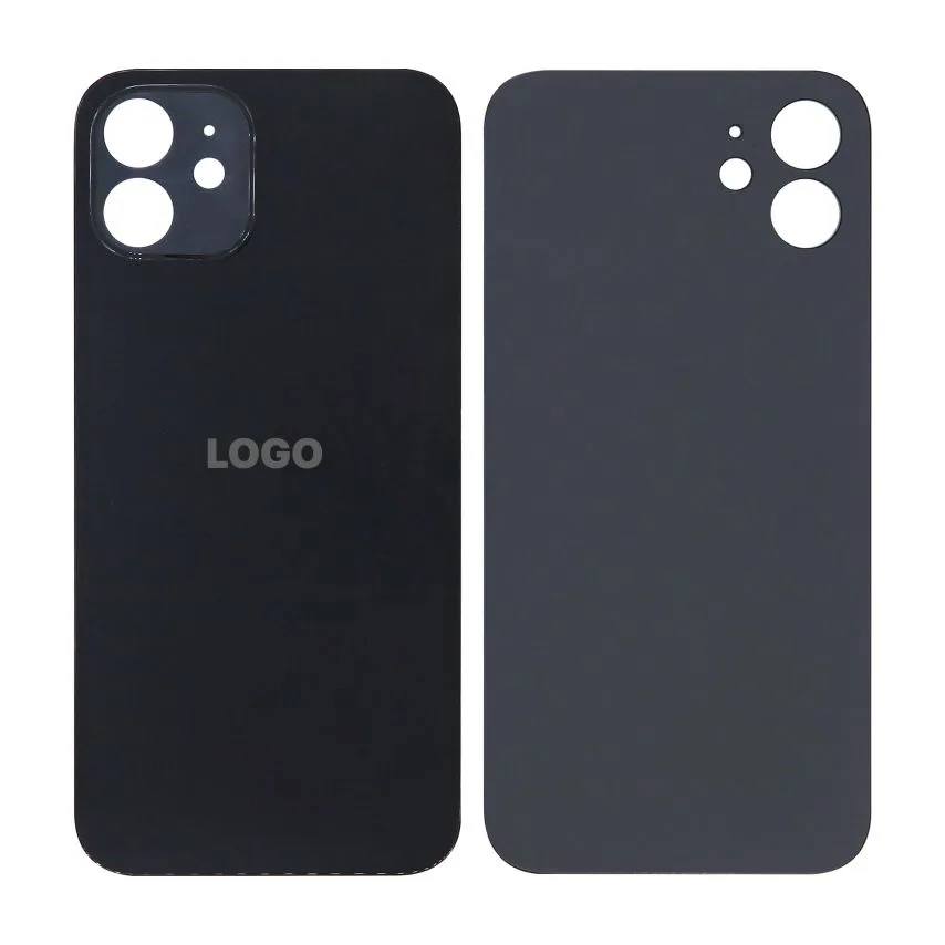 Задня кришка Apple чорна Original Quality великий виріз під камеру
