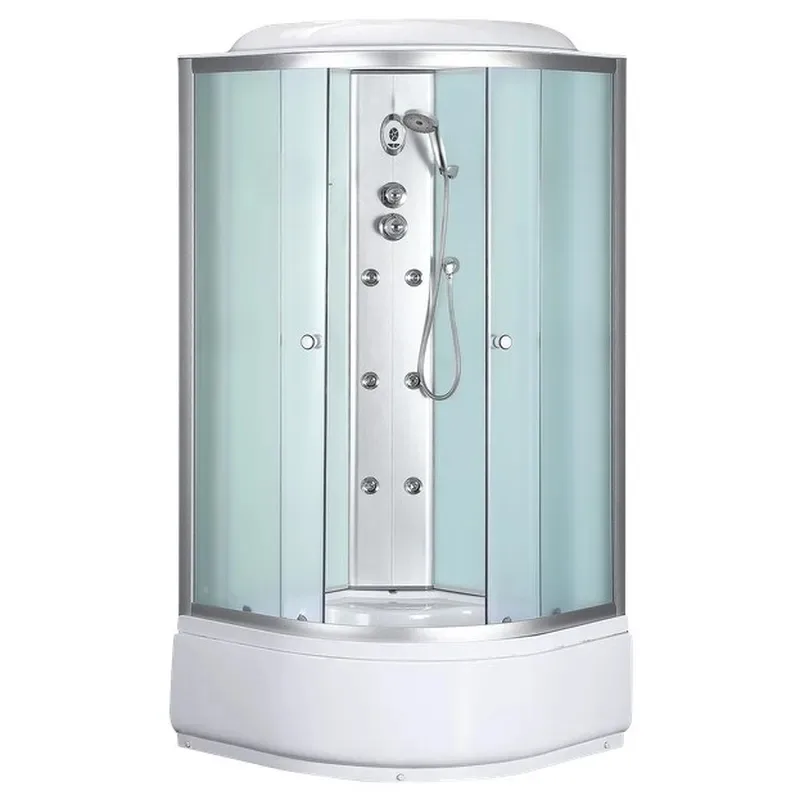 Душовий бокс Mixxus SBH01-90x90x215 з гідромасажем ABS пластик 90х90 см Сатин