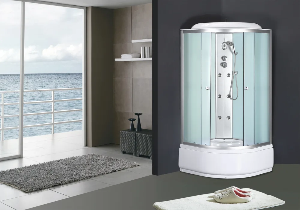 Душевой бокс Mixxus SBH01-90x90x215 с гидромассажем ABS пластик 90х90 см Сатин