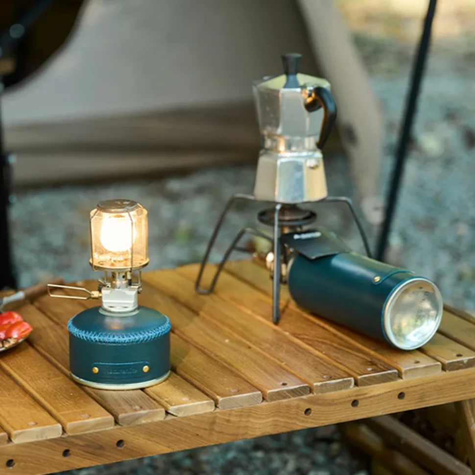 Чохол для газового балону 450 г Naturehike шкіра 11x12,5 см темно-синій