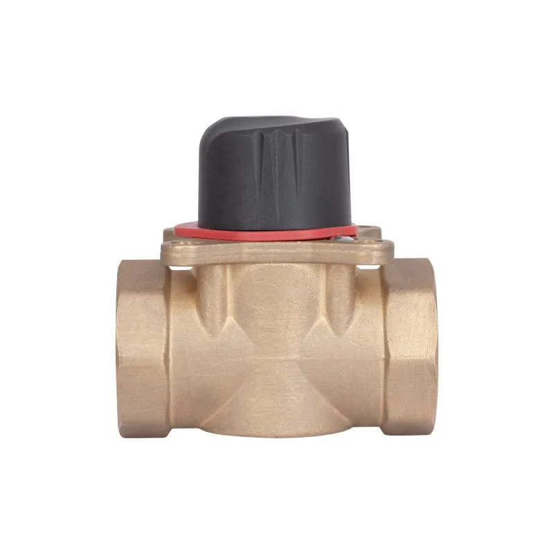 Клапан триходовий 1" ВР ручний латунь Thermo Alliance 90°C 10 бар