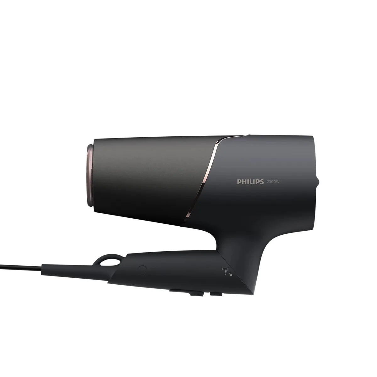Фен Philips 5000 Series, 2300 Вт, 3 скорости, диффузор, ионизация, охлажденный обдув, черный