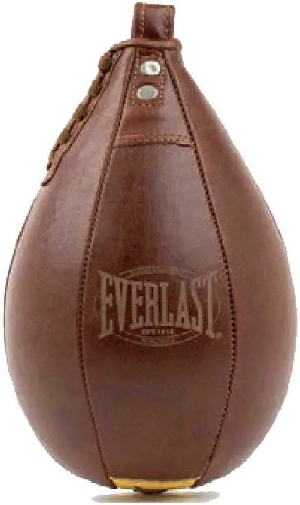 Боксерська груша Everlast шкіра 15x23 см коричнева