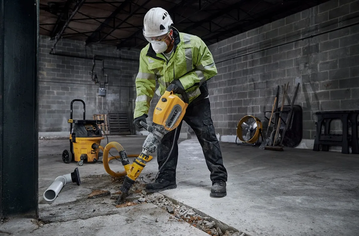 Відбійний молоток DeWalt 1700 Вт SDS-Max 27 Дж для демонтажних робіт важкий інструмент 12,7 кг