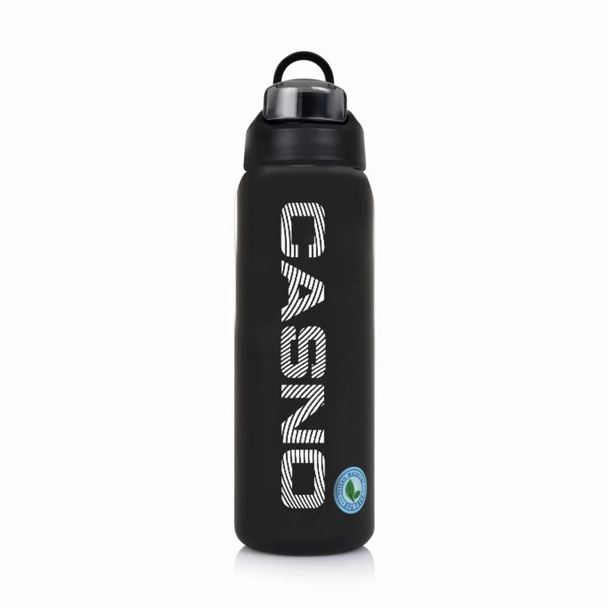 Бутылка для воды Casno пластиковая 1000 мл черная.