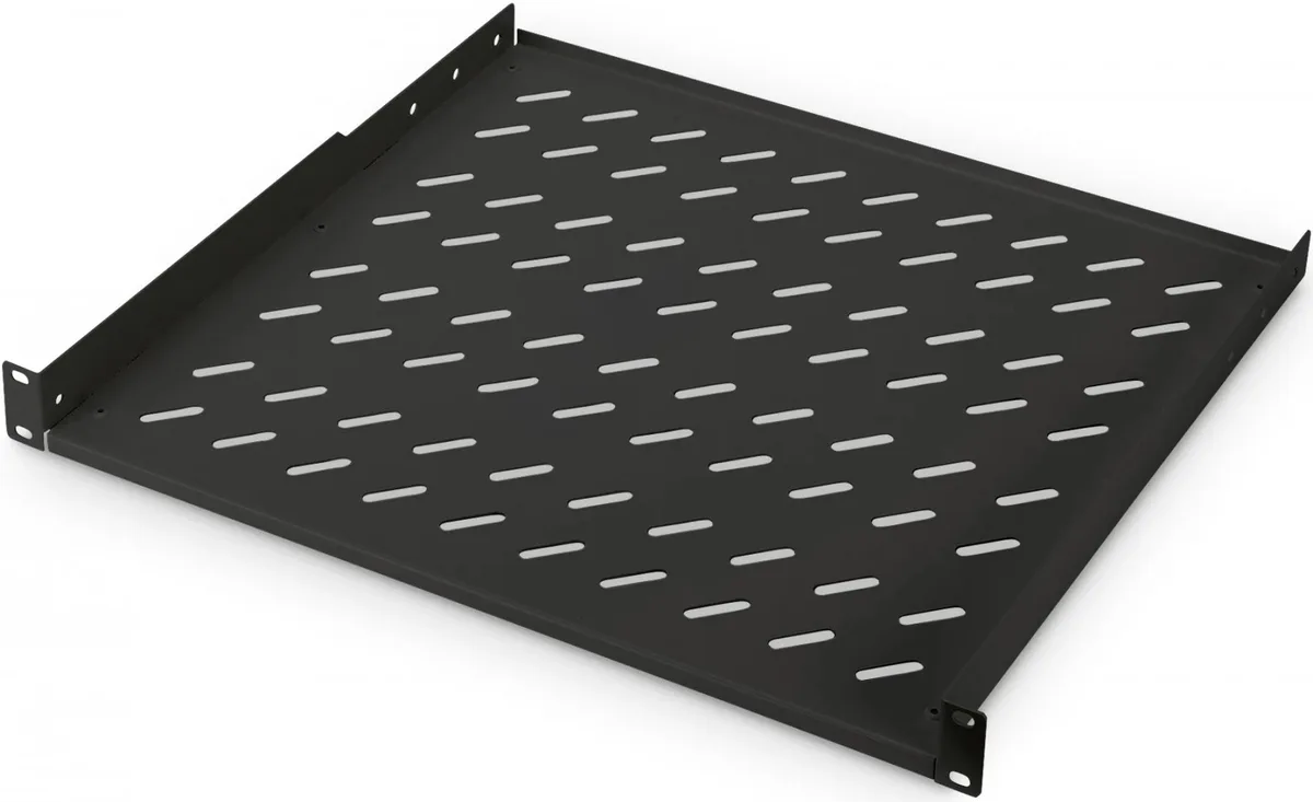 Полиця DIGITUS 19", 1U, консольна, 400мм, чорна