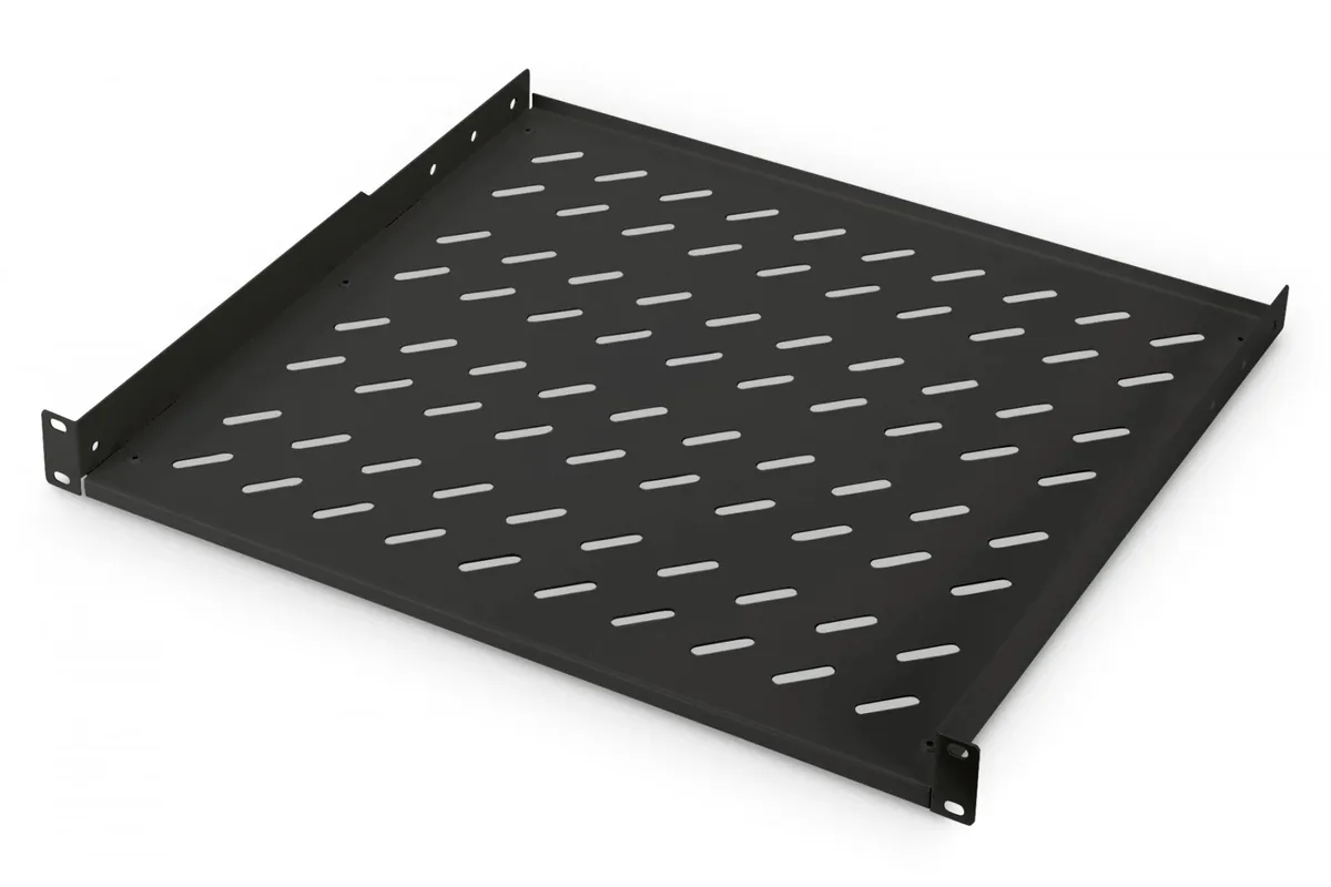 Полиця DIGITUS 19", 1U, консольна, 400мм, чорна