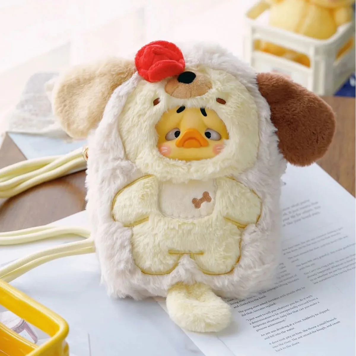 Крос-боді сумка Pop Top поліестер 25х18,5 см жовта серія Upset Duck