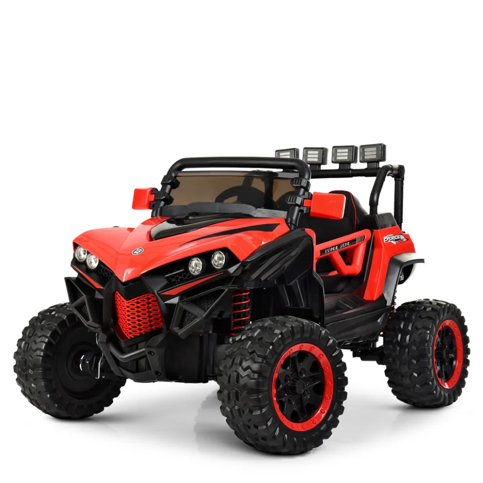 Електромобіль дитячий Bambi Racer шкіра 126х97х85 см коричневий