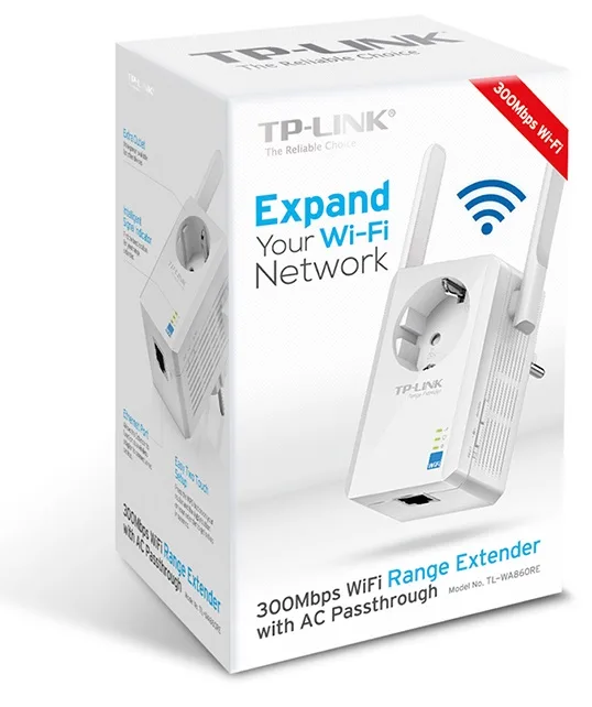Усилитель Wi-Fi TP-Link 300 Мбит/с с розеткой 802.11n