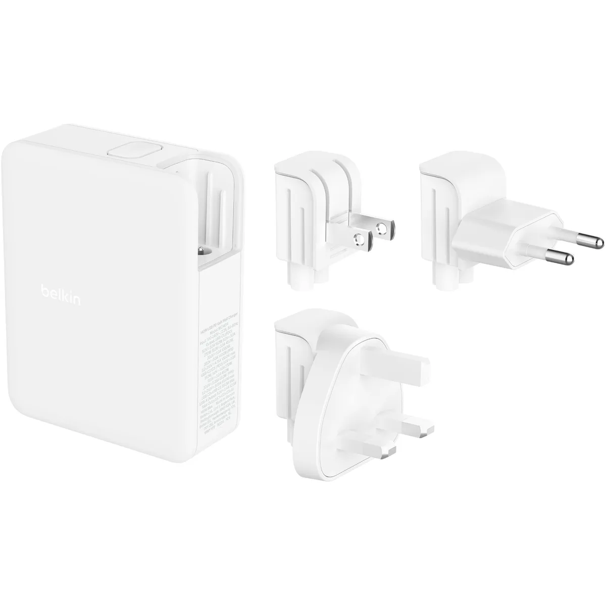 Зарядний пристрій Belkin 140Вт 3хUSB-C USB-A білий