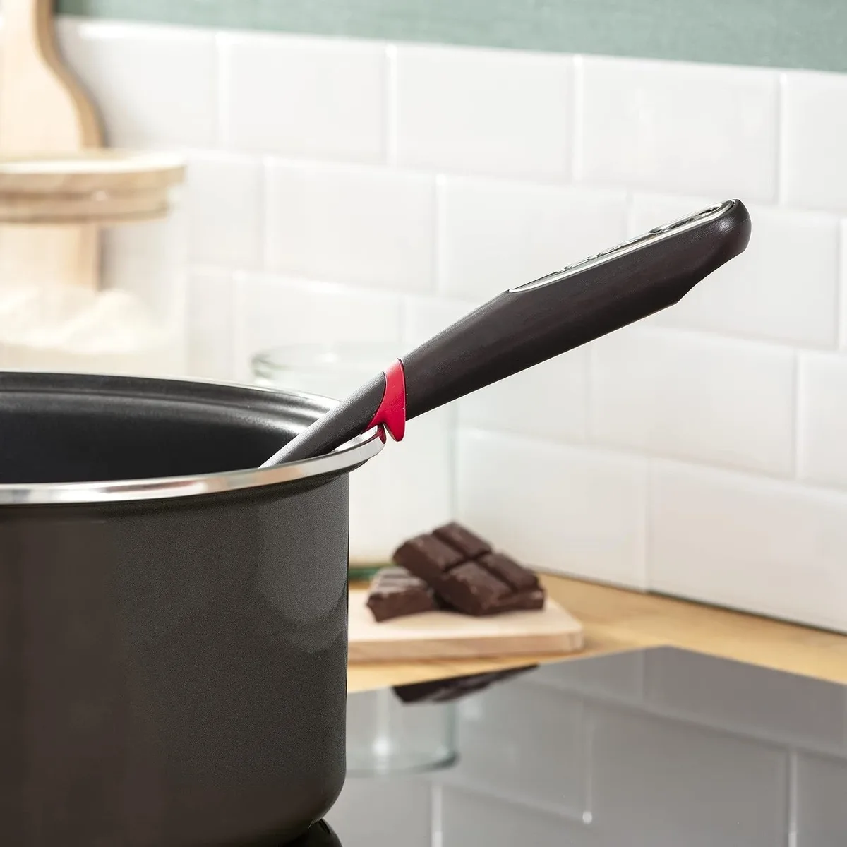 Лопатка для блинов Tefal Ingenio, нейлоновая, пластиковая, черная