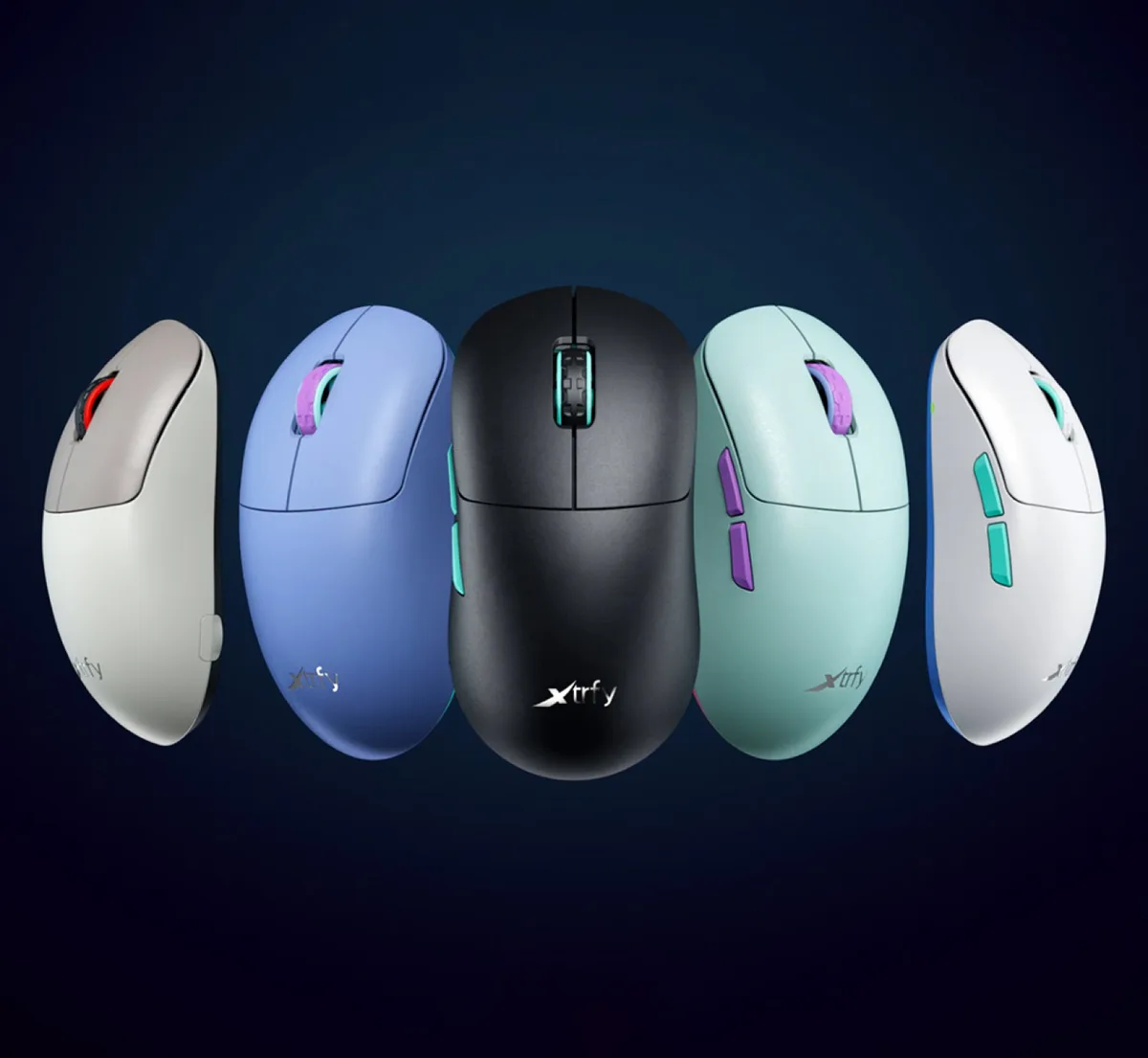 Миша Xtrfy M8, WL/USB-A, RGB, чорний