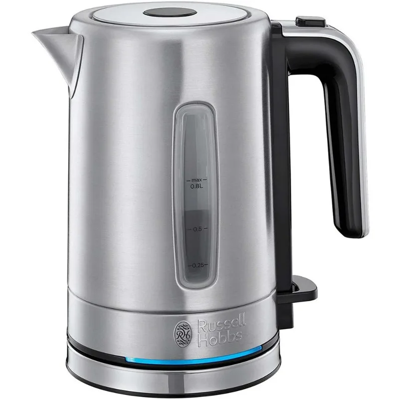 Електрочайник Russell Hobbs нержавіюча сталь 0,8 л 2200 Вт сріблястий