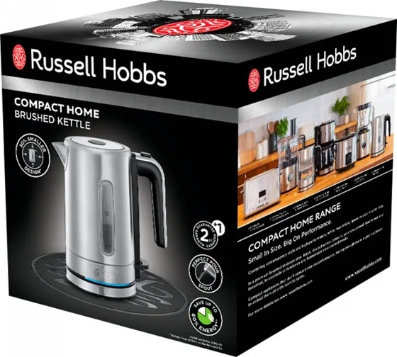 Электрочайник Russell Hobbs нержавеющая сталь 0,8 л 2200 Вт серебристый