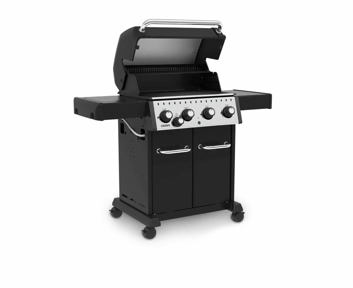Газовий гриль Broil King 440 чавун 143х58х117 см чорний сріблястий