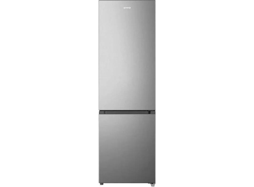 Холодильник Gorenje с нижней морозильной камерой, 180х55х55 см, 2 двери, объем 188(67)л, класс энергопотребления А+, NoFrost Plus, зона свежести, серый
