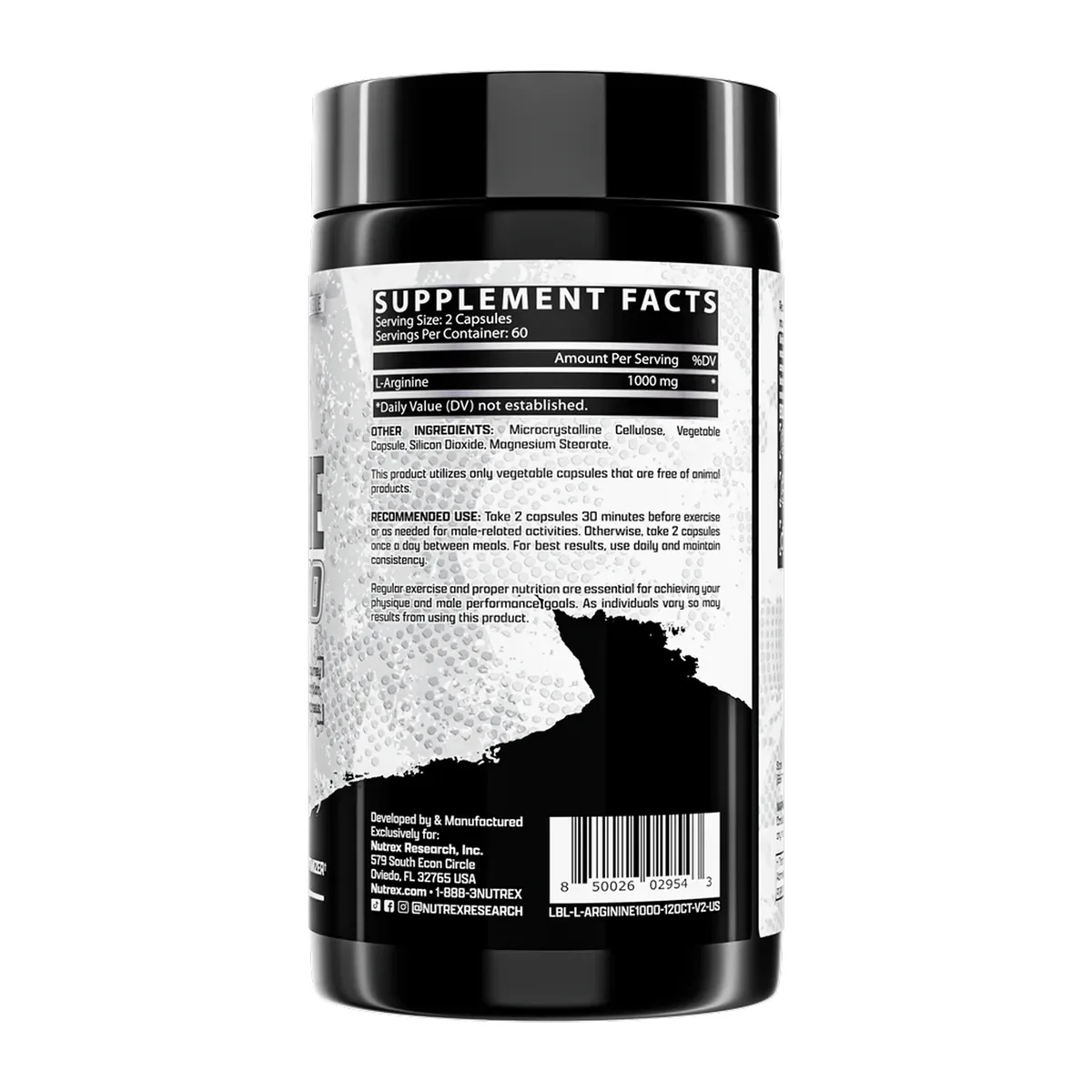 Nutrex L-Arginine 1000 рослинні капсули 120 шт