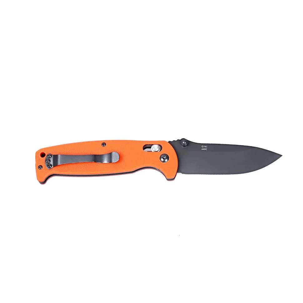Ніж складаний Ganzo 440C 89 мм помаранчевий G10 150 г