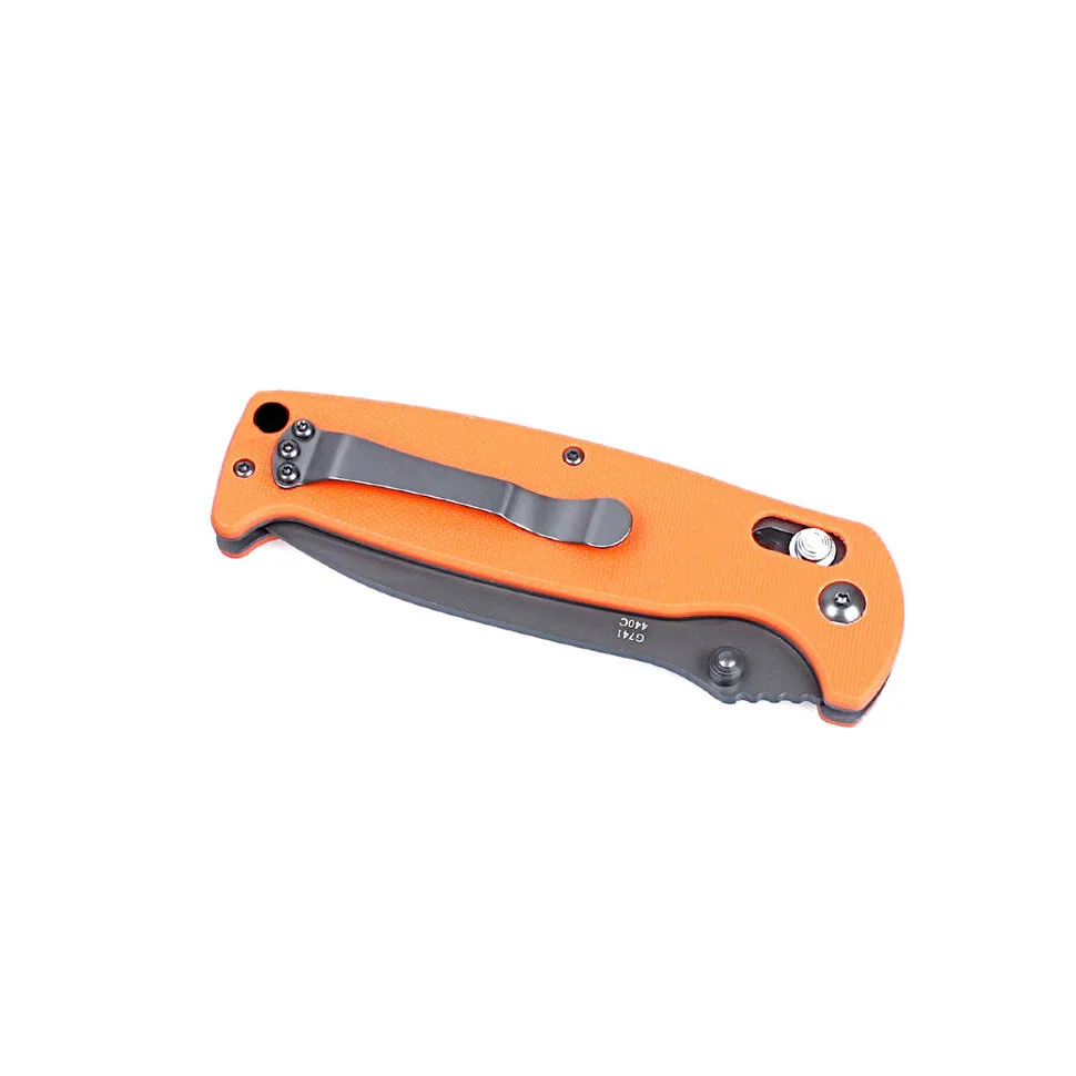 Ніж складаний Ganzo 440C 89 мм помаранчевий G10 150 г