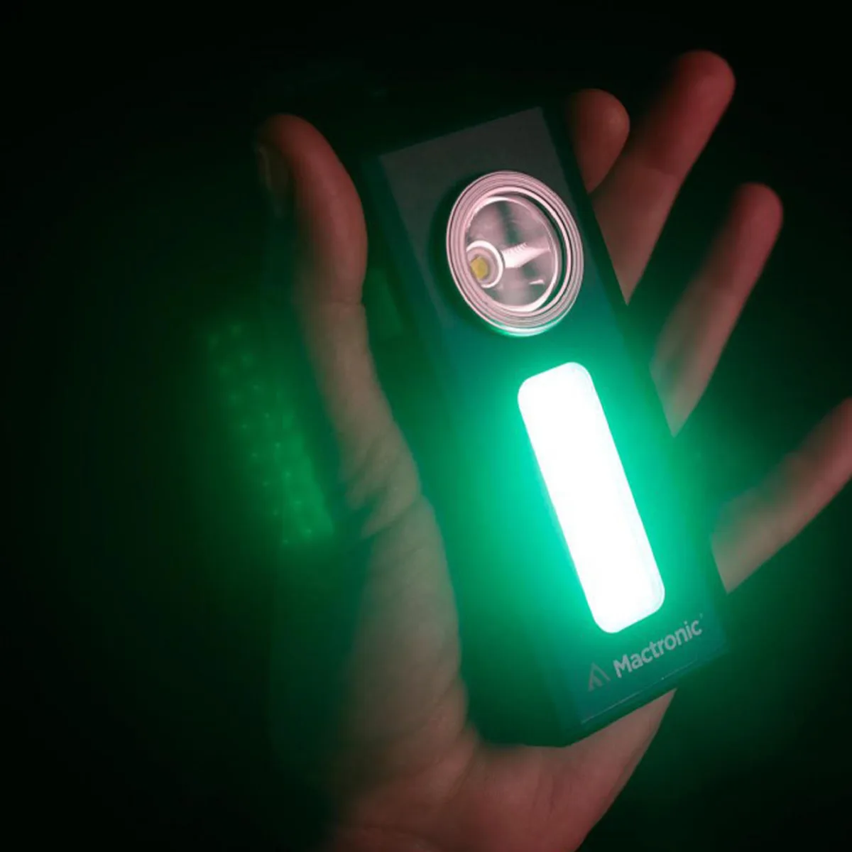 Ліхтар Mactronic професійний 500 Lm білий червоний зелений алюмінієвий USB Rechargeable