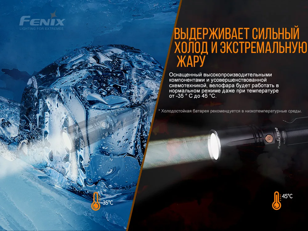 Ліхтар ручний лазерний Fenix алюміній 158х26х32 мм білий