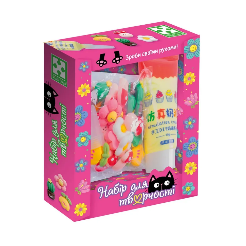 Детский набор для творчества Vladi Toys крем-клей 5 шт жёлтый
