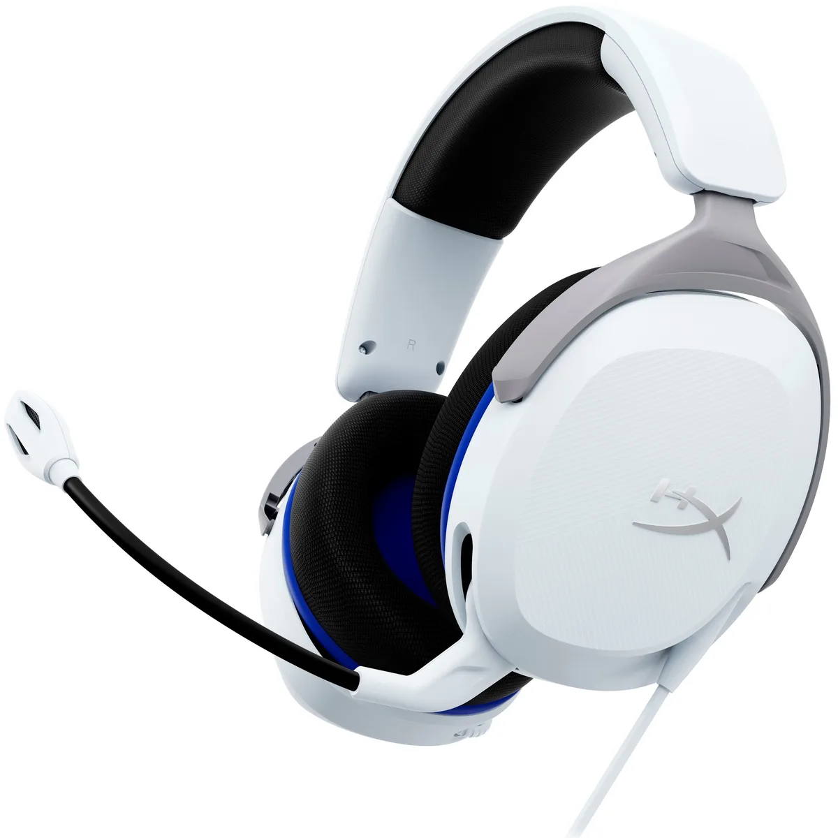 Гарнітура HyperX дротова повнорозмірна біло-синя 1,3 м для PS5 PS4