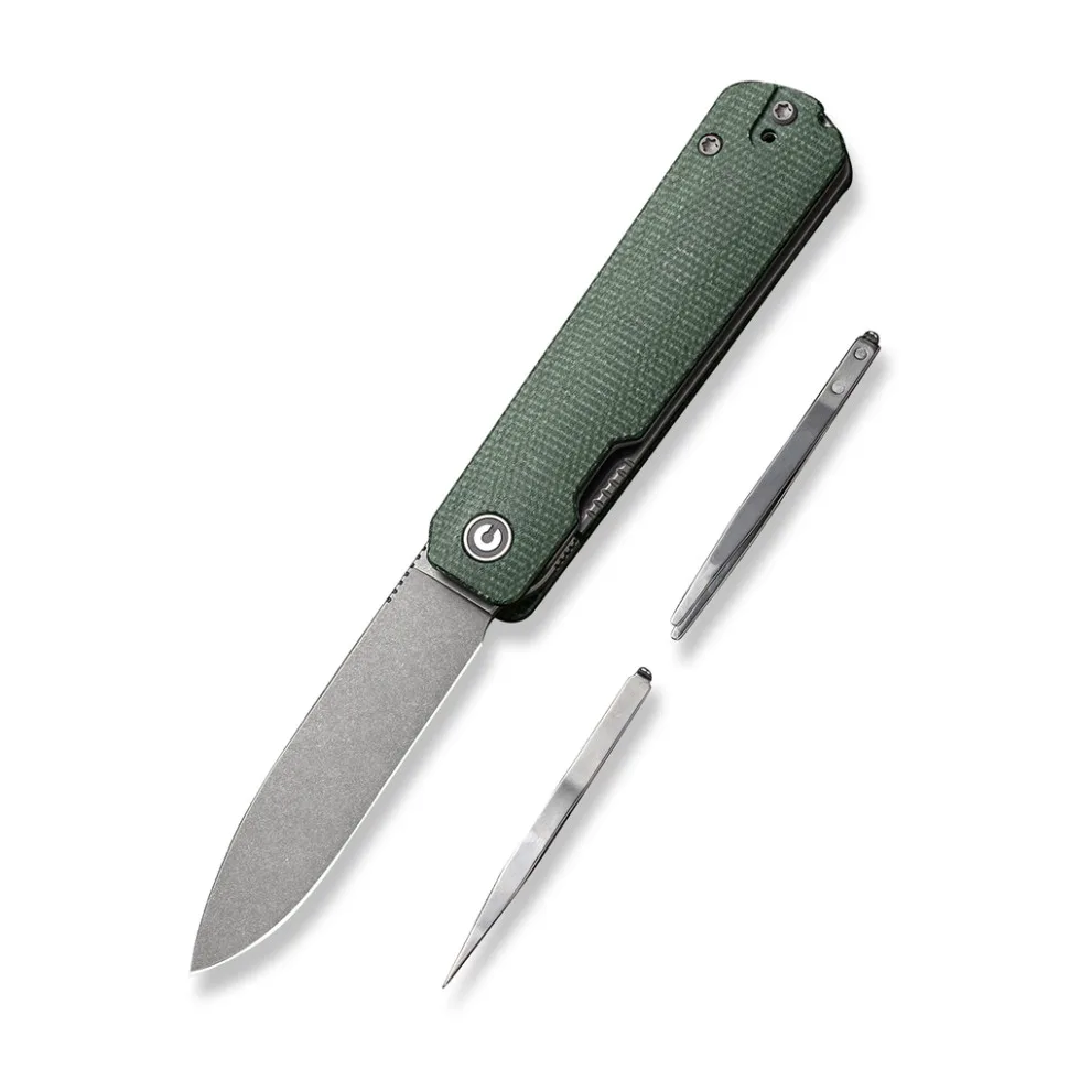 Ніж складаний кишеньковий Civivi Nitro-V 72 мм Micarta темно-зелений