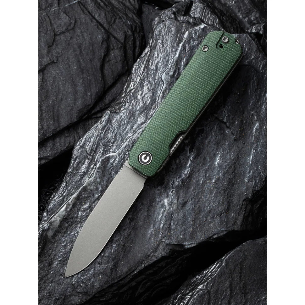Нож складной карманный Civivi Nitro-V 72 мм Micarta темно-зеленый.