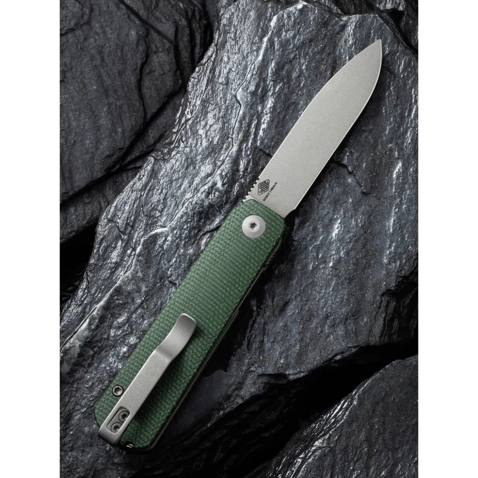 Нож складной карманный Civivi Nitro-V 72 мм Micarta темно-зеленый.