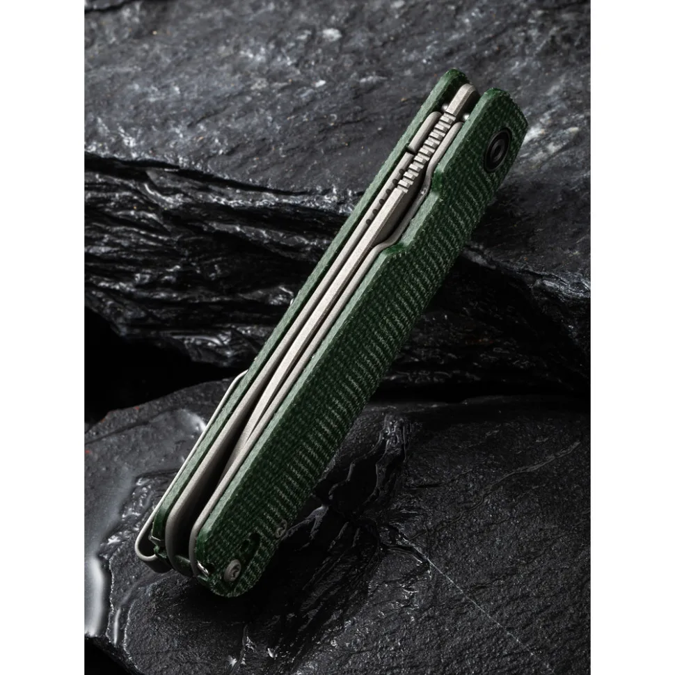 Нож складной карманный Civivi Nitro-V 72 мм Micarta темно-зеленый.