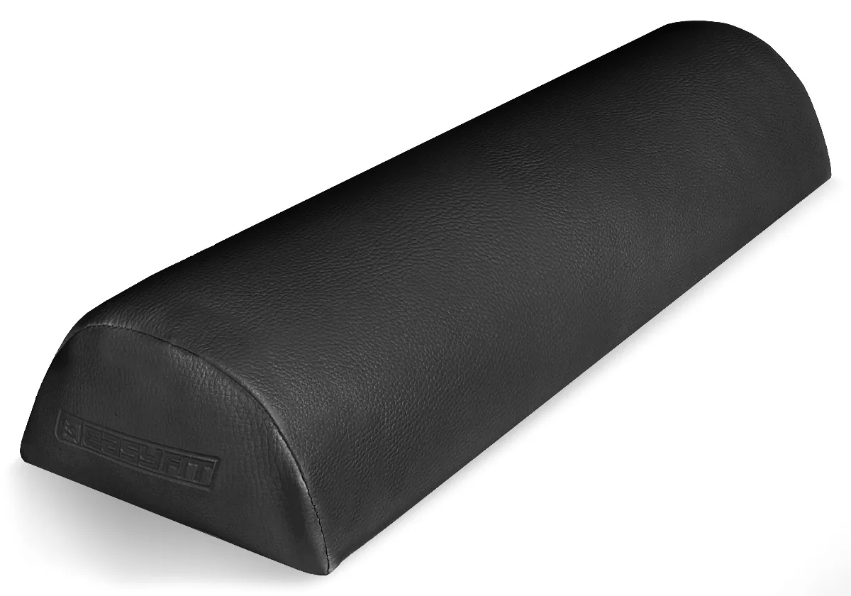 Полувалик EasyFit медичний шкірзам 45х16х8 см чорний