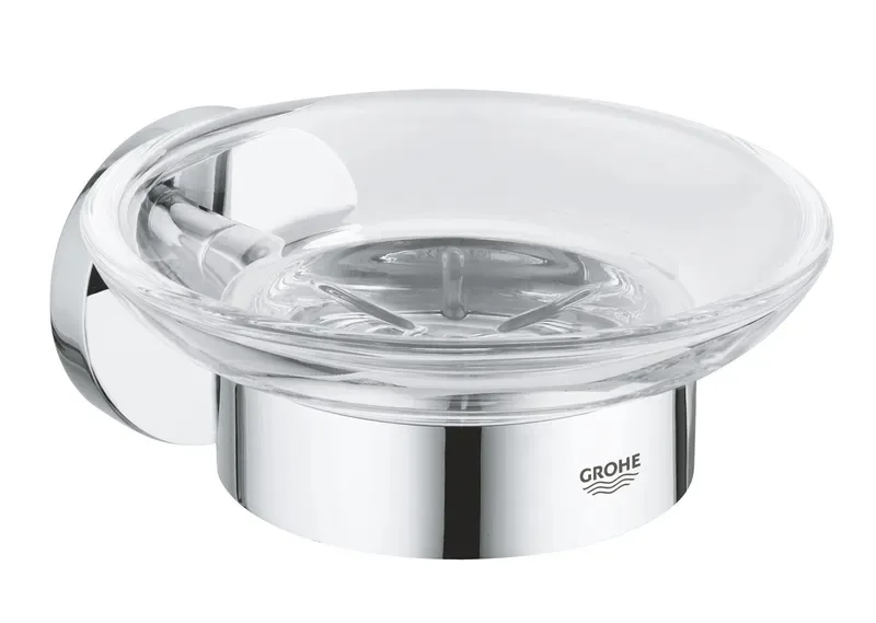 Мильница Grohe металл 58х125х125 мм стальной глянцевый