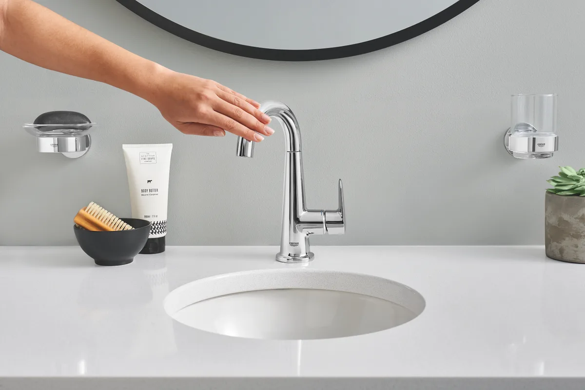 Мильница Grohe металл 58х125х125 мм стальной глянцевый