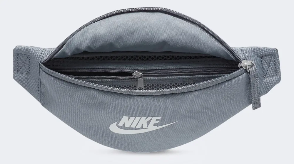 Сумка на пояс Nike поліестер S сірий 28x13x8 см 1 л