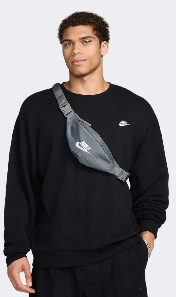 Сумка на пояс Nike поліестер S сірий 28x13x8 см 1 л