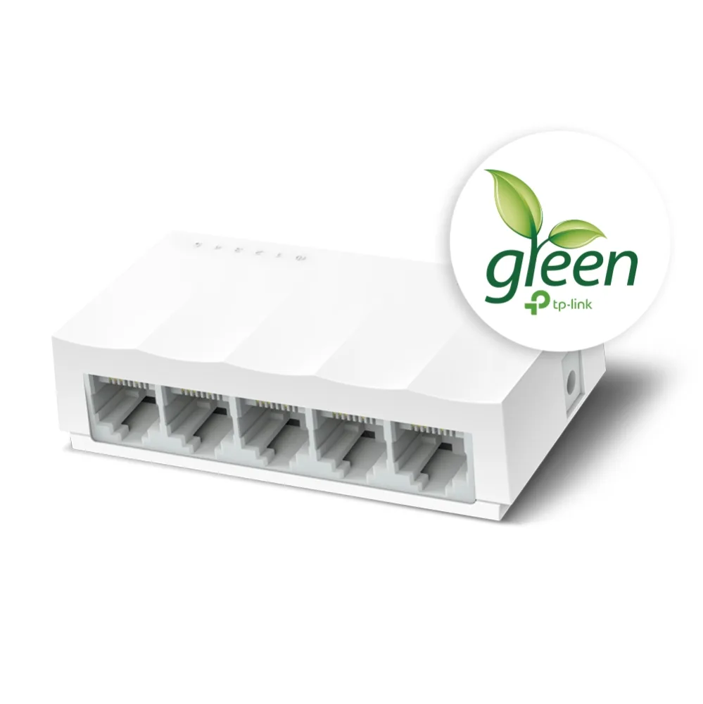 Комутатор TP-Link 5 портовий 10/100 Мбіт/с некерований настільний чорний