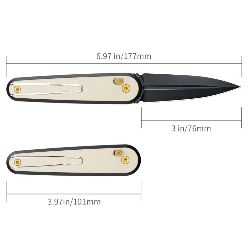 Складаний ніж SRM N690 76 мм G10 білий