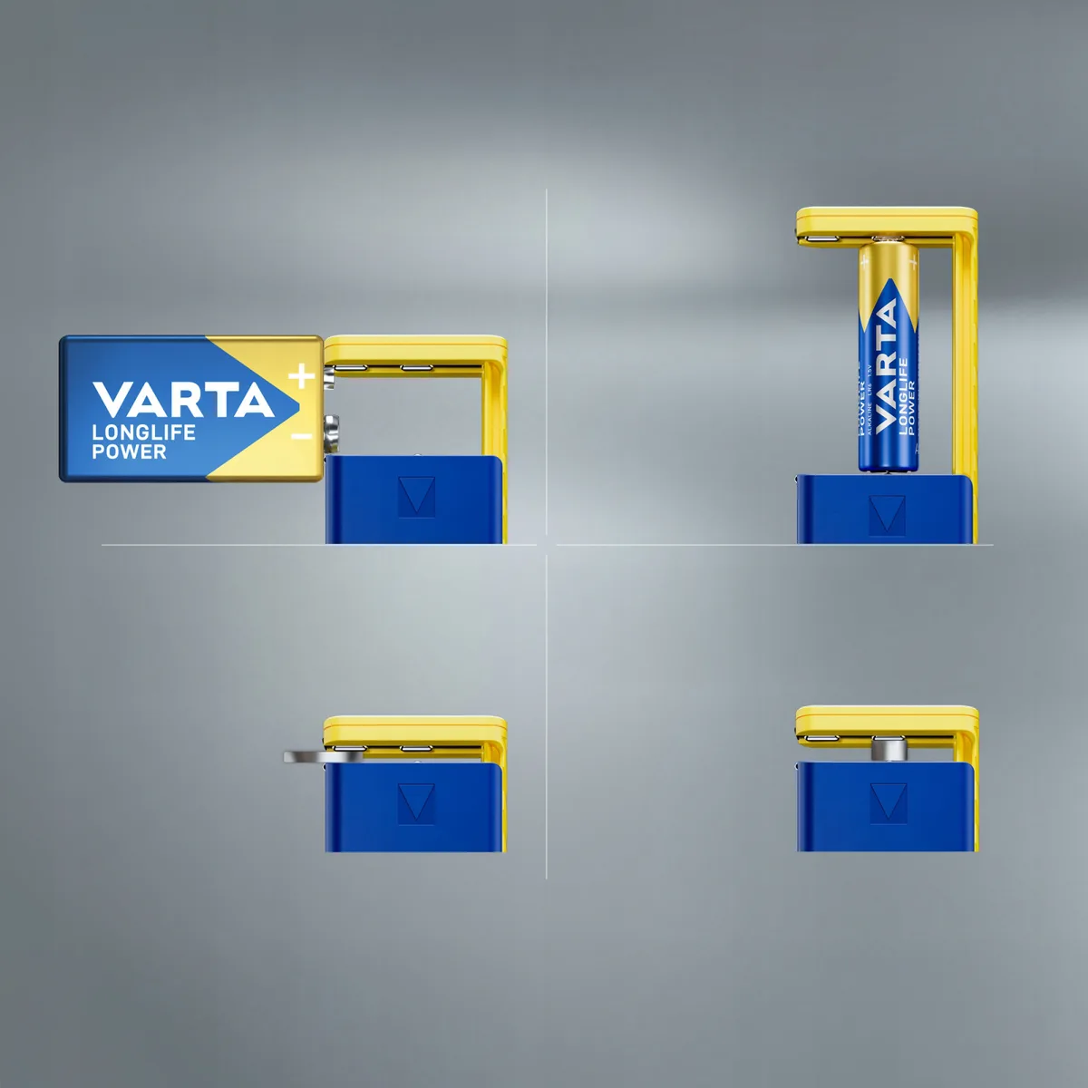 Цифровий вимірювач Varta LCD для тестування батарейок.