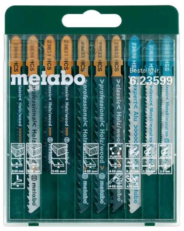 Полотно пиляльне Metabo 10 шт по дереву та металу