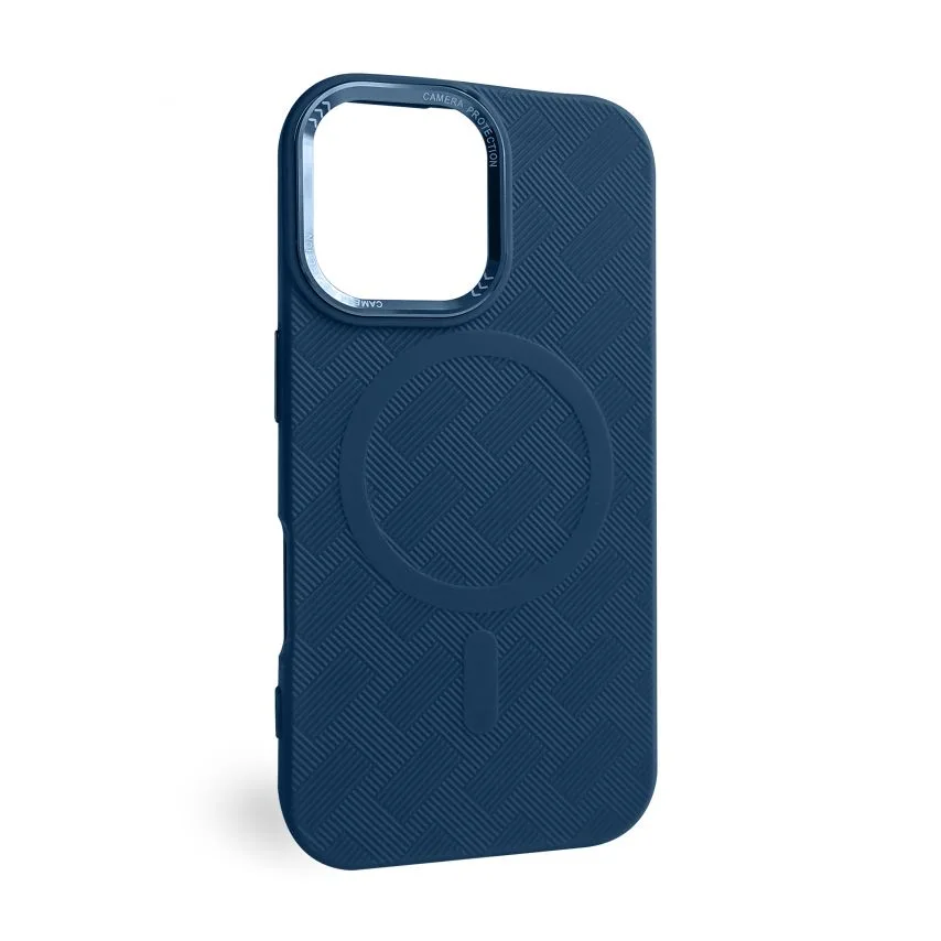 Чохол MagSafe силіконовий для iPhone 16  blue