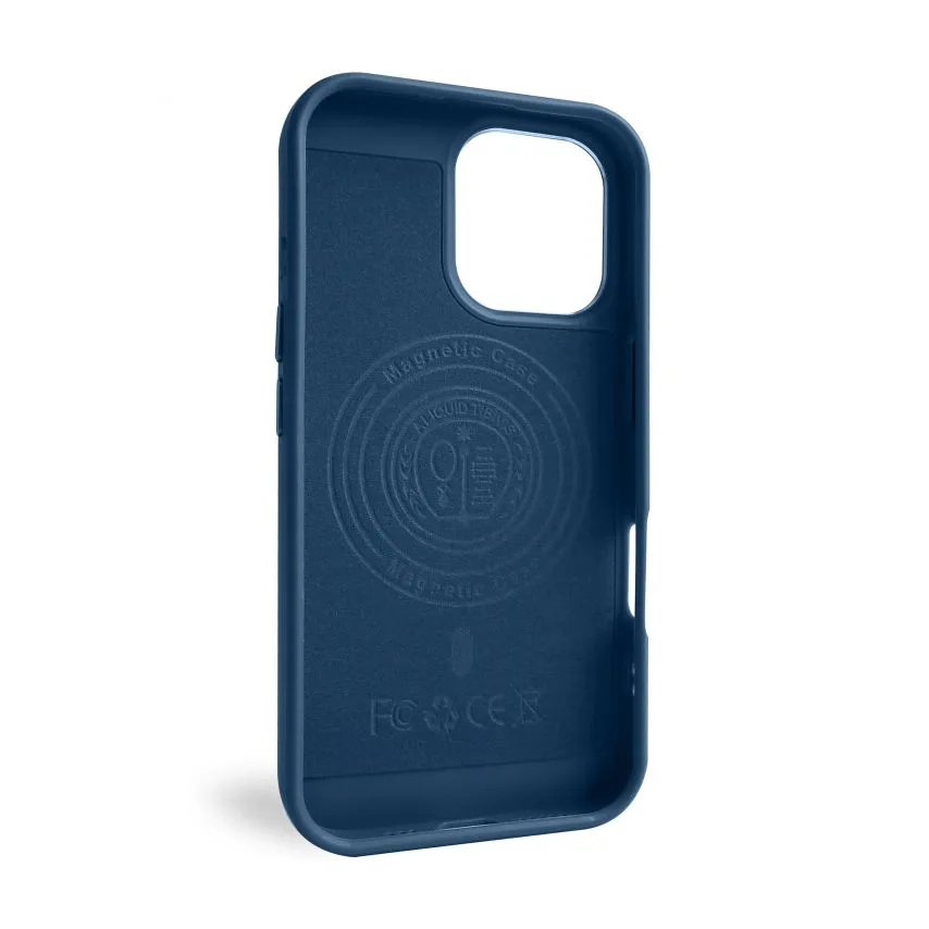 Чохол MagSafe силіконовий для iPhone 16  blue